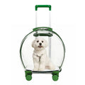 Top Seller Pet Carrier on Wheels Fully Transparent Pet Trolley Carry Bag Airline Approved Pet Cabin Travel Bag