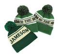 Wholesale Custom Men 100% Acrylic Knitting Hat Striped Pom Pom BeanieLow MOQ Cuff Jacquard Sports Beanie Cap