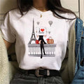Custom Women Print Top Tees Women Graphic Retro Anime Women Gothic Aesthetic T-shirt Women Hip Hop Retro Colorful Trendy Digital