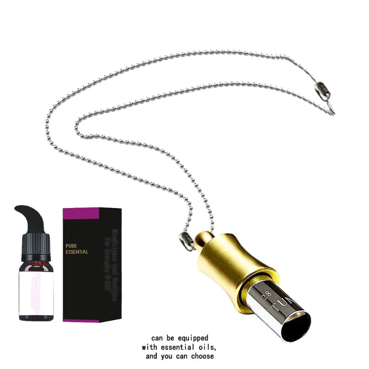 K076 Hot Sale Jewelry Relieves Anxiety Breathing Meditation 528 Hz Whistle Pendant Necklace