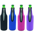 Custom Neoprene Insulated Thermal Beer Can Cooler Sleeve Zipper Eco-friendly Waterproof Promotional Customizable Color Logo