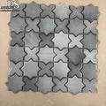 Decor Back Splash Kitchen Tiles Mosaic 3D Grey Star Ceramic Mosaic Shower Tiles