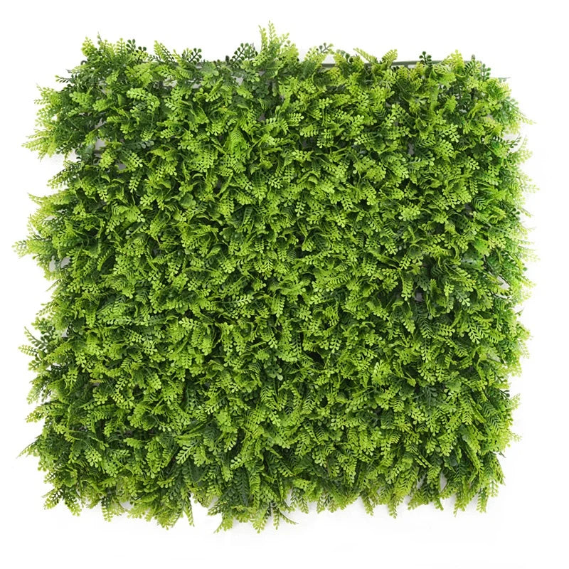 NEW PE Mimosa Pudica-Dark Green 50*50cm Artificial Boxwood Panels with UV Protected Privacy Fence