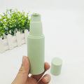 Matte Green 30ml 50ml Facial Cleanser Skincare Packaging Pump Bottle Plastic PP Airless Lotion Pump Bottle for Cosmetic