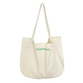 Customizable 12oz Cotton Canvas Tote Bag with Water Bottle Compartment Cartoon Pattern Eco-friendly & Durable Medium Size