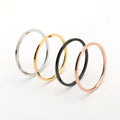 G1724 Fashion Jewelry 1MM Stainless Steel Thin Rings Stainless Steel Engagement Couples Minimalist Ring