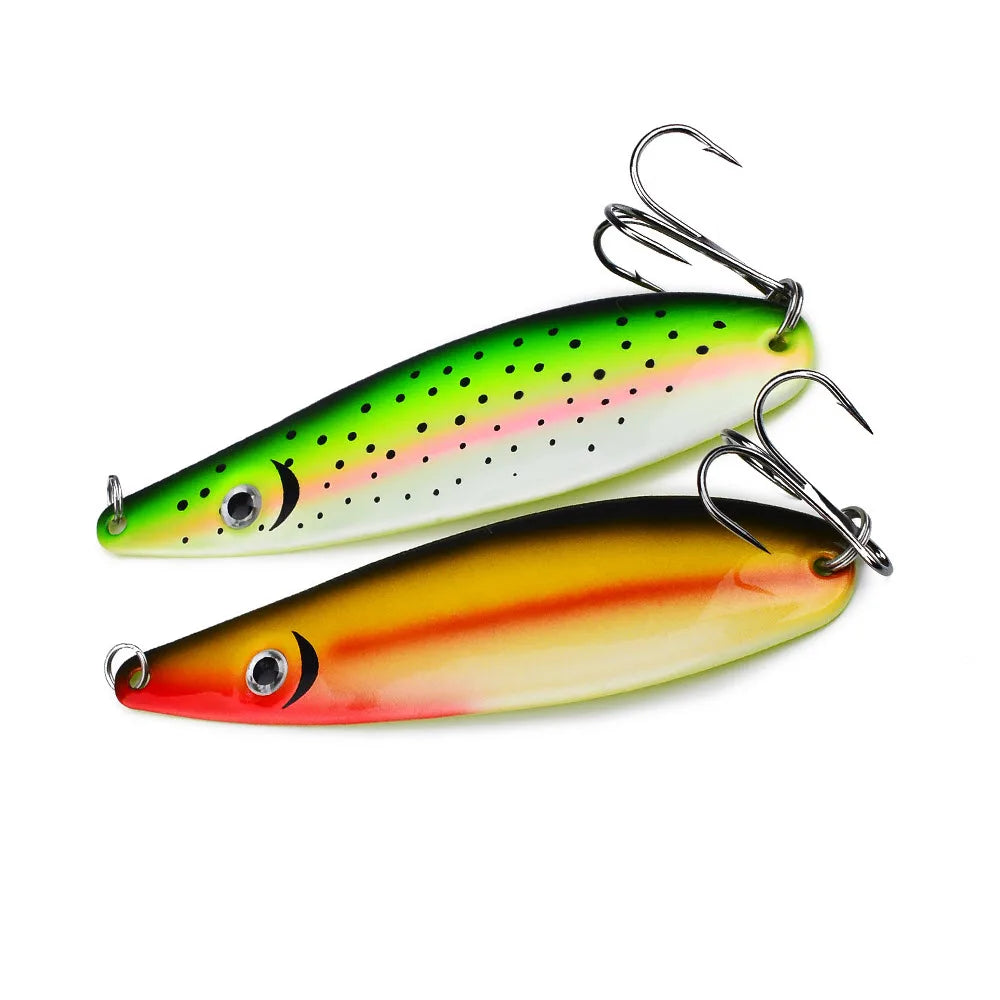 Fishing Spoons Metal Lure 18.5g Artificial Bait Metal Jig Saltwater Fishing Lure Metal Spoon