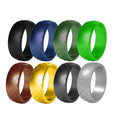 New Design Mermaid CROWN Shape Silicone Wedding Band Couple Rings Casual/Sporty Style Custom Color Plating