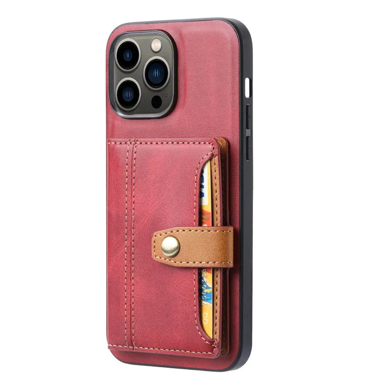 Latest Customize Waterproof Portable Lightweight Fashion Phone Wallet Case Card Holder Stick Stand TPU+PC Material All Seasons