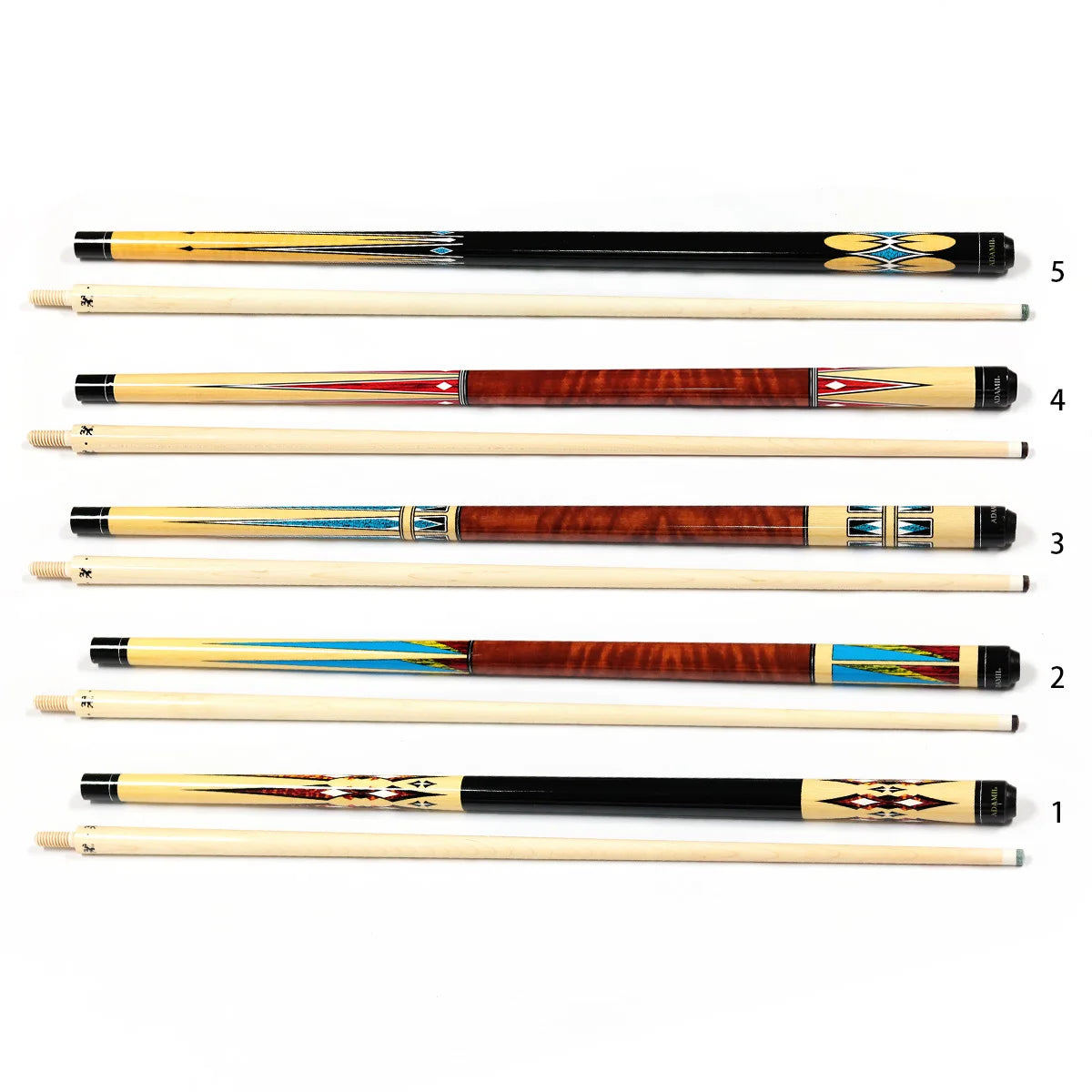 Special Design 1/2 -pc Wooden Jointed Billiard Carom Cue for Sale MegaBDM