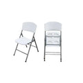 Camping Outdoor Folding Plastic Chair High Quality HDPE Material Foldable Compact Cheap White Beach Chair