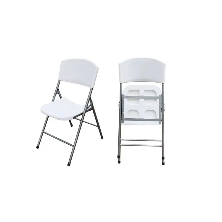 Camping Outdoor Folding Plastic Chair High Quality HDPE Material Foldable Compact Cheap White Beach Chair