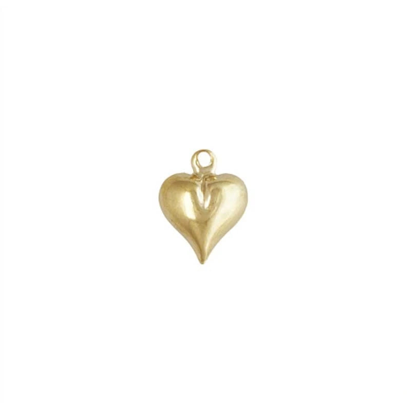 Permanet Bracelets Heart Charms for Women Jewelry Making 14K Gold Filled Charms