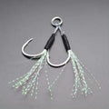High Carbon Steel Double Assist Hook Jigging Fishing Hooks