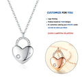 D514 925 Sterling Silver Designer Minimalist Necklace with Heart Pendant Women's Weddings Featuring Zircon Stone Charm Jewelry