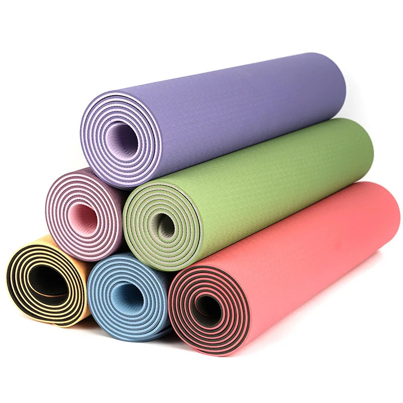 Home Exercise Gym Workout Sports Non Slip Custom Eco Friendly TPE Fitness Yoga Mats Yoga Matt