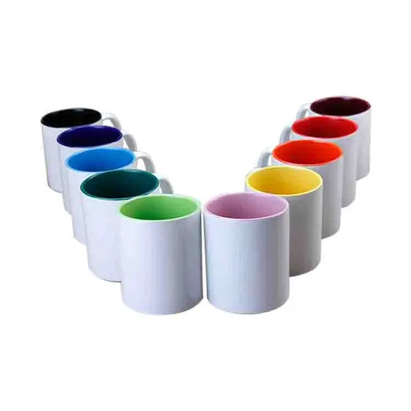 Hot New Products Ceramic Material 11Oz Mugs Sublimation Ceramic Coffee 11Oz Inner Color Custom Sublimation Ceramic Mug