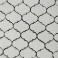 Grade Exquisite White Arabesque Marble Mosaic Tiles Arabic Pattern Modern Design for Hotel Bathroom Walls Flooring Shower Rooms