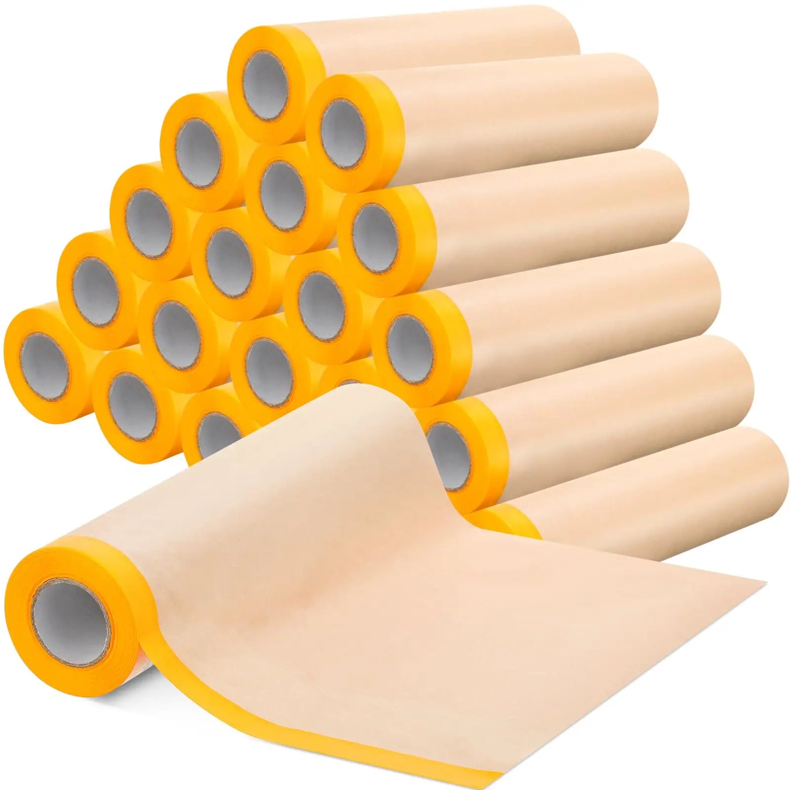 Car Auto Spraying Painting Brown Masking Film Pre Kraft Paper for Automotive