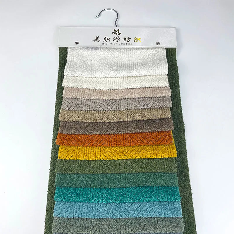 Fashion Design Style Custom Pattern Dot Chenille Velvet Upholstery Fabric for Sofa and Car Waterproof Eco-Friendly