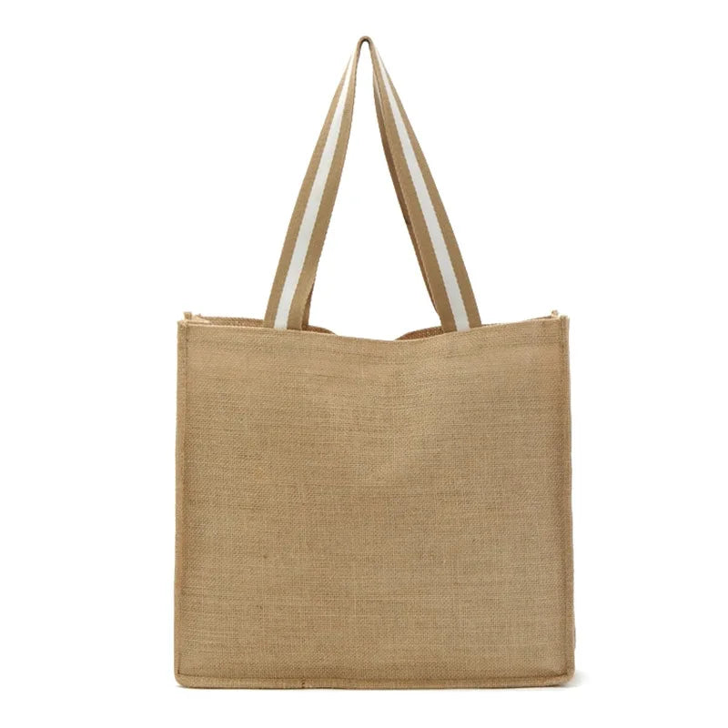 Factory Custom Modern Novel Design Jute Tote Bag Jute Bag with logo Jute Burlap Bag Tongcheng OZIS
