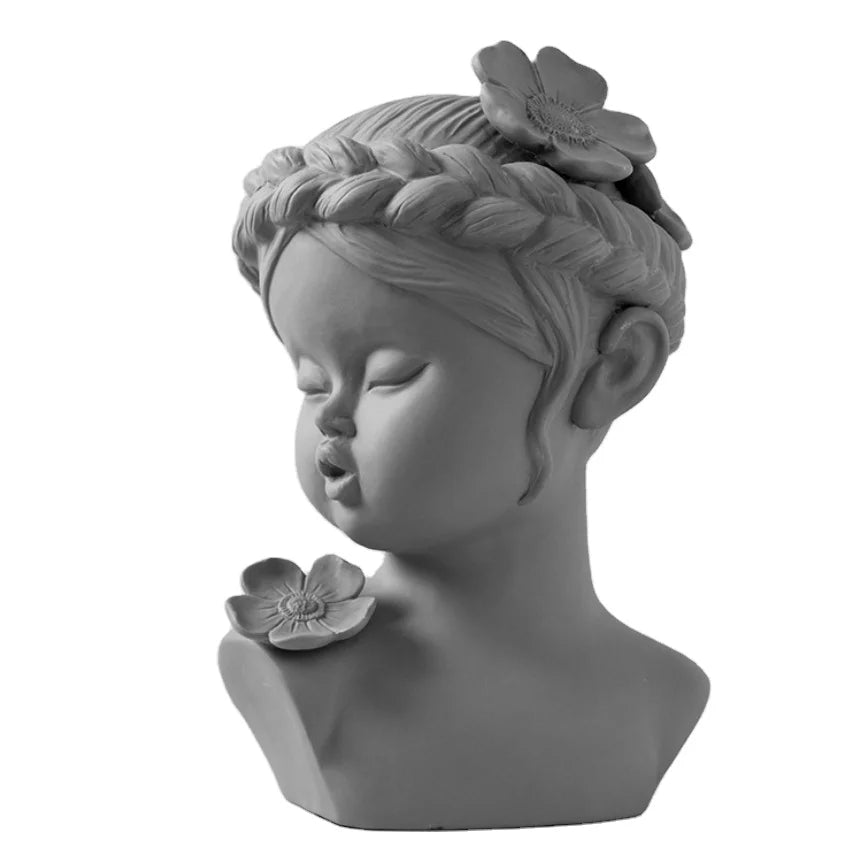 Home Ornament Crafts Table Display Decorative Ceramic Angel Girl Statue Sculpture Enamel Figurine Model for Wedding Home