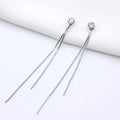 Luxury Diamond Earring Zircon Rhinestone Earrings Gold Plated Ear Tassel Drop Long Earring for Women Trendy Jewelry Gifts