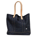 Reusable Wholesale Luxury Womens Custom logo Print Thick Denim Bag Tote Shoulder Bag for Travel with Leather Handle
