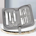 10 Pieces Manicure Set Stainless Steel Manicure Nail Clippers Pedicure Kit  Nail Care Tools With Luxurious Travel Case