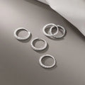 Fashion 925 Sterling Silver 15MM 20MM Frosted Circle Round Hoop Earrings for Girls' Friend Fine Jewelry Gifts