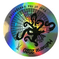 Custom Waterproof Outdoor UV Proof PET Holographic Fruit Design Die Cut Scooter & Car Decorative Sticker