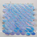 China Wholesale Wedding Decoration Shimmer Wall 30 Piezas Mermaid Shape Stunning Iridescent Shimmer Wall Sequin Panel Wall