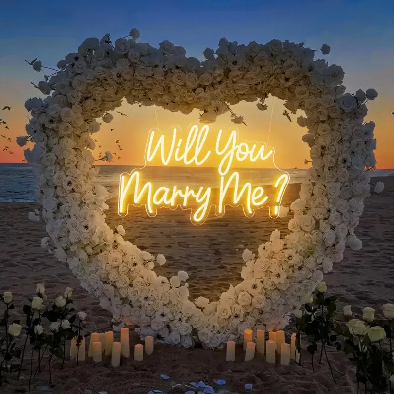 Winbo Custom Led Neon Light for Business Company Logo Will You Marry Me Event Wedding Happy Birthday Open Led Neon Sign