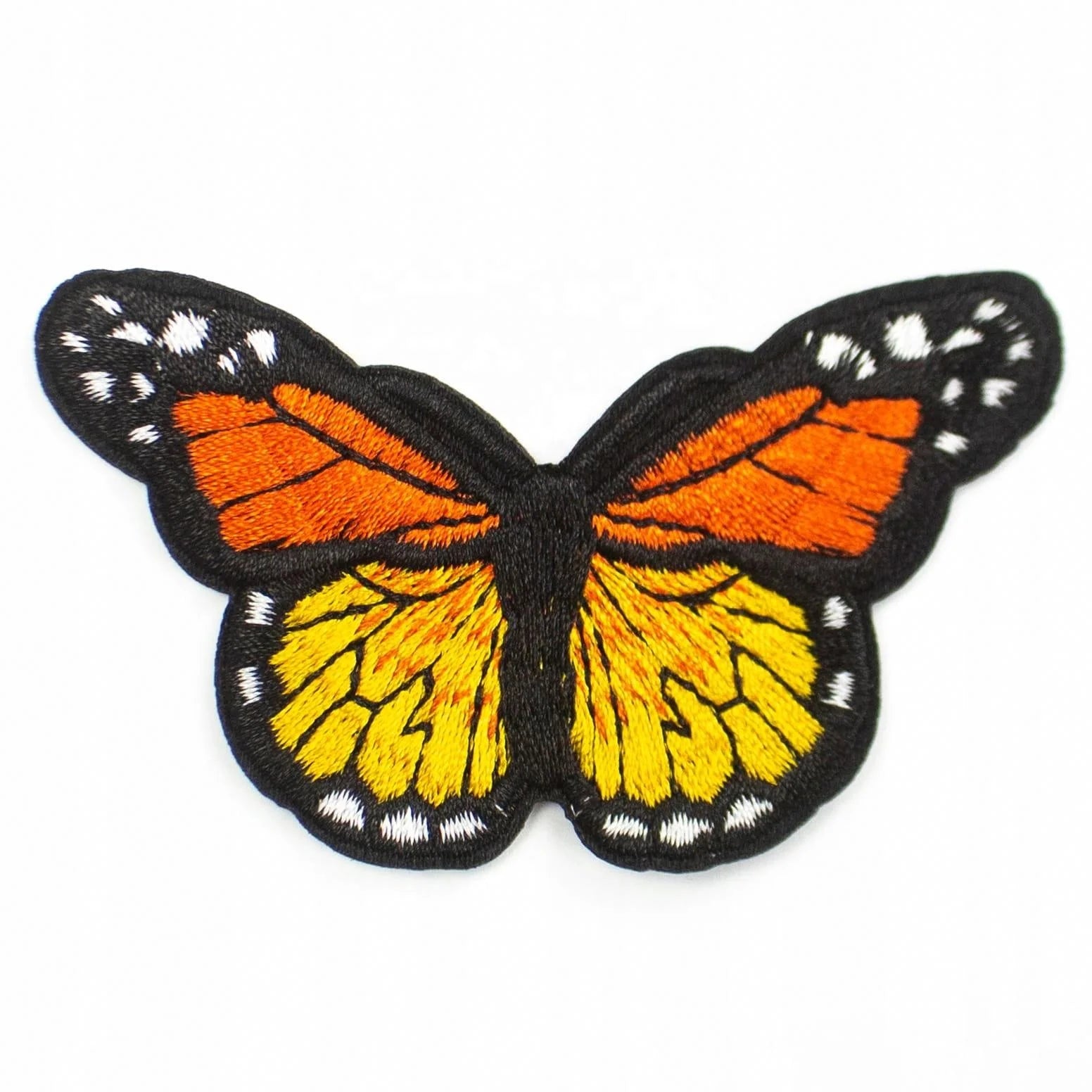 Custom Embroidery Machines Applique Embroidery Patches butterfly Patches for Hat or Bag Broderie Parche Bordado