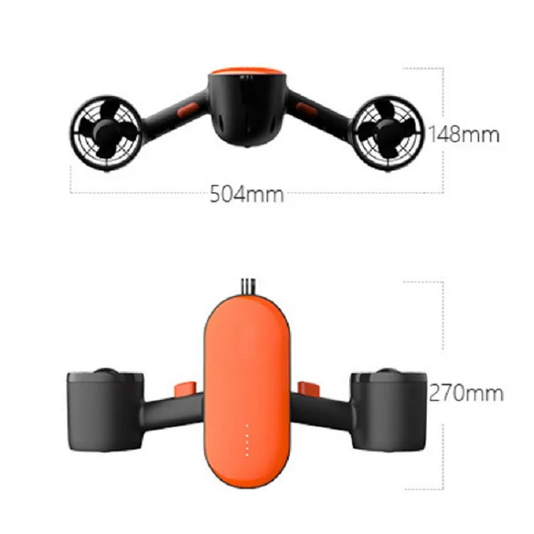 Sinodiving Underwater Scooter Smart Underwater Scooter With Smartphone Case Mount Camera Mount 2 Gear Speed Switch Dual Motor