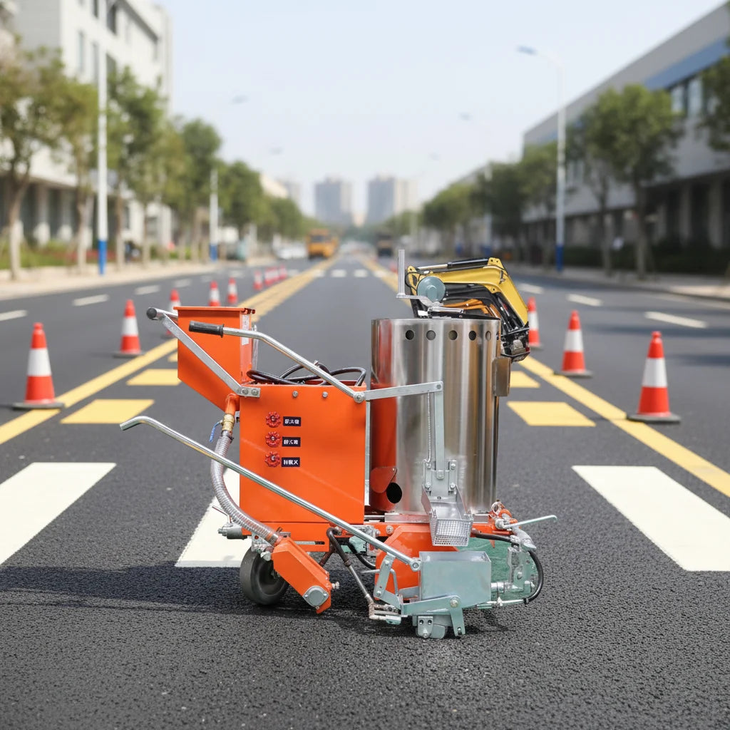 China Most Popular Driving Type Automatic Road Marking Machines Thermoplastic Paint Self-propelled Hot Melt Marking Machine