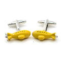 Wholesale 3D Submarine Shape Novelty Cufflinks Custom Mens Suit Shirt Fashion Accessory Wedding Tuxedo Trendy Jewelry Gift Set