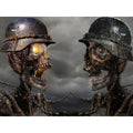 Skull Soldier Diamond Painting Full Drill Embroidery Home Decor Custom Diamond Painting Factory