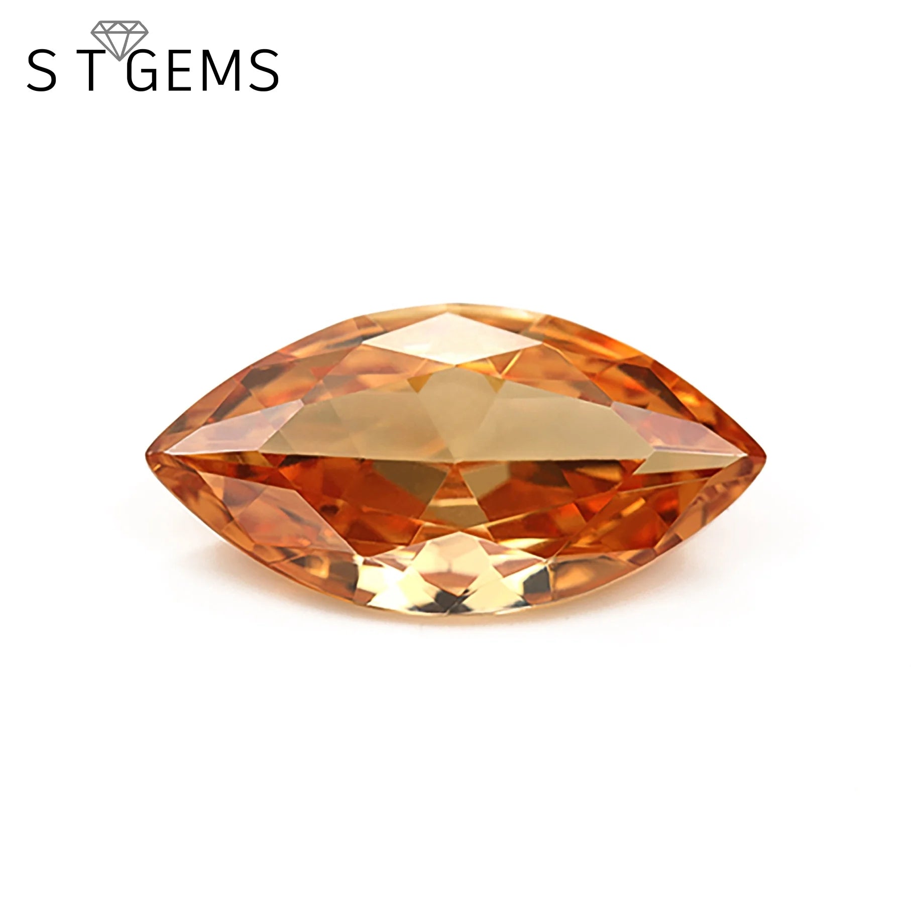 Wholesale Marquise Cut CZ Stones Loose Champagne Cubic Zirconia Stone for Jewelry