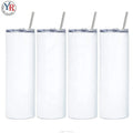 White 20 Oz Straight Sublimation Custom Double Wall Coffee Mug Insulated Tumblers Stainless Steel Water Bottle