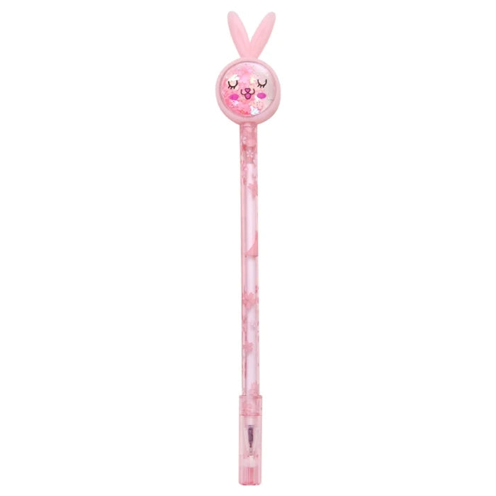 Cartoon Butterfly Rabbit Cat Elk Candy Shaped Funny Sequin Plastic Gel Pens Environmentally Friendly Wholesale