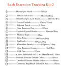 Professional 17pcs/Sets Private Label Eyelash Extension Starter Training Kits Tools for Eyelash Extensions Practice