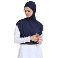 CCY Women Islamic Sports Modal Sport Hijab Muslim Abaya Blue Vest Hijabs for Abayas Jersey Silk Scarf Turbans Undercap Hijab