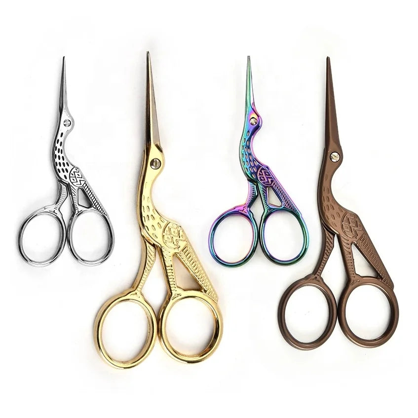 Classic Scissors Crane Small Cross-stitch Scissor Sewing Accessories Home Tailor Embroidery Bird Shape Scissors Stainless Steel