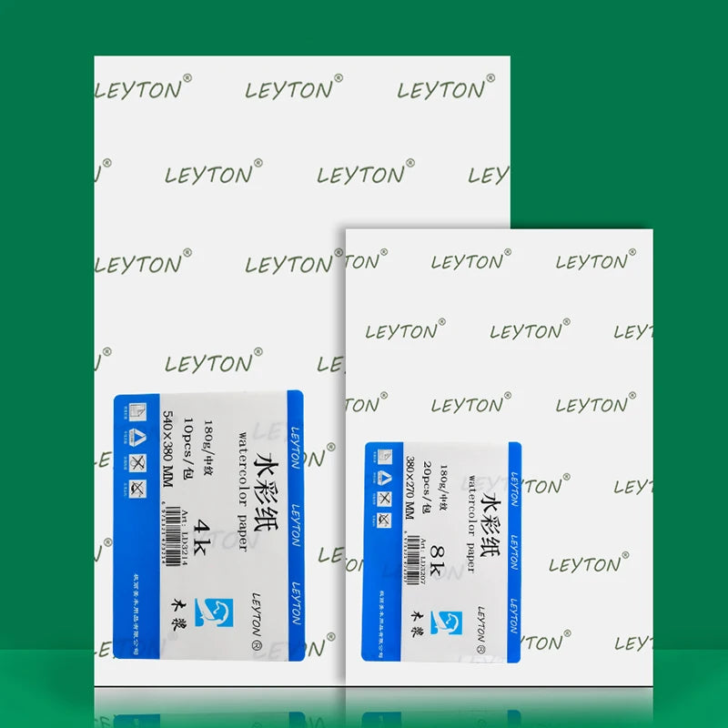 LD3245 Classic Wood Pulp 230G 38*27cm Leyton Watercolor Paper Cold Pressed 20 Sheets/Pack
