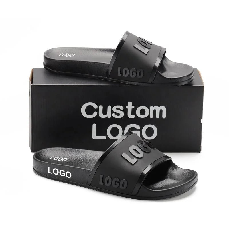 Wholesale Summer Cool TPR PVC Inlled Slippers Custom Printed Waterproof Massage Arch Support Footwear Men Women Plus Size Super