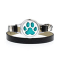 Fashion 25mm Twist Screw Women Bracelets Leather Double Wrap Aroma Diffuser Essential Oil  Screw Bracelet