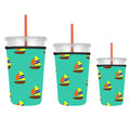 Factory Custom Logo 3 Size Set 16-32oz  Neoprene Iced Coffee Cup Cover Antifreeze Coffee Cup Sleeve for Hot & Cold Drinks