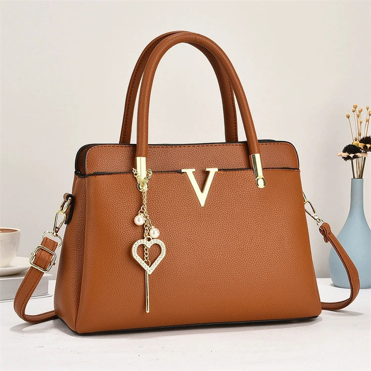 Custom Brand Unique Black Girl the Latest Design Classical Pu Leather Women Handbags Rivet