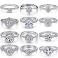 Custom Jewelry 18K Rose Gold Fine Jewelry Engagement Wedding S925 Sterling Silver Rings for Women Jewelry